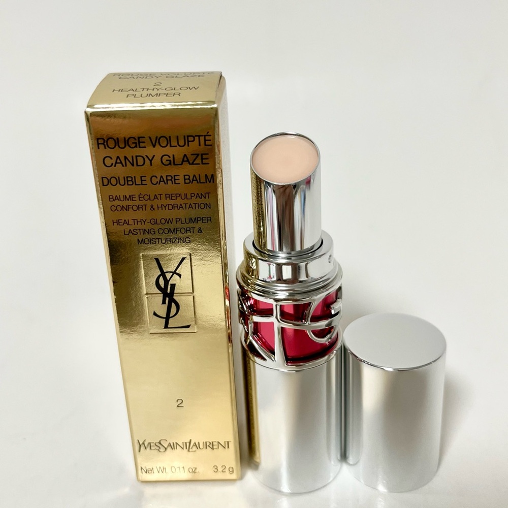 YSL Candy Glaze Lip Gloss Stick 3.2g (02- clear with pink hue)